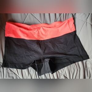 Bluenotes Athletic Shorts Black and Pink Moisture-Wicking Design